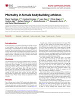 Mortality in female bodybuilding athletes