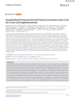 Standardized Protocols for Soil Fauna Extraction and a Call for Cross-Lab Implementation