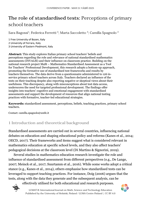 The role of standardised tests: Perceptions of primary school teachers