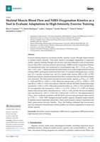 Skeletal Muscle Blood Flow and NIRS Oxygenation Kinetics as a Tool to Evaluate Adaptations to High-Intensity Exercise Training