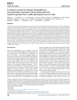 A reference panel for linkage disequilibrium and genotype imputation using whole-genome sequencing data from 2,680 participants across India