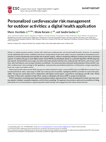 Personalized cardiovascular risk management for outdoor activities: a digital health application