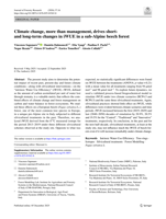 Climate change, more than management, drives short- and long-term changes in iWUE in a sub-Alpine beech forest