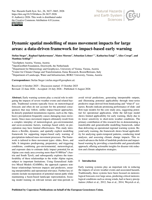 Dynamic spatial modelling of mass movement impacts for large areas: a data-driven framework for impact-based early warning