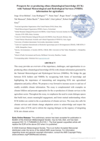 Prospects for co-producing ethno-climatological knowledge (ECK) with National Meteorological and Hydrological Services (NMHS) information for agriculture
