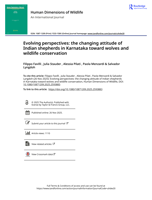 Evolving perspectives: the changing attitude of Indian shepherds in Karnataka toward wolves and wildlife conservation