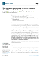 Slow-Oscillation Neurofeedback: A Narrative Review on Clinical Efficacy in Pediatric Settings