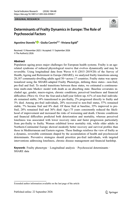 Determinants of Frailty Dynamics in Europe: The Role of Psychosocial Factors
