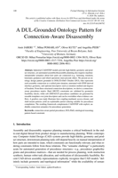 A DUL-Grounded Ontology Pattern for Connection-Aware Disassembly