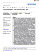 Thresholds of facilitation and competition-Climate modulates the growth-density relationship in Quercus robur