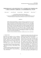 Performance and Efficiency PF a Hybrid Self-Propelled Cable Logging Carriage: An Experimental Study