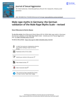 Male rape myths in Germany: The German validation of the Male Rape Myths Scale – revised