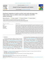 Nutritional composition of ready-to-eat first course meals and soups on the Italian market: Focus on sodium content and comparison with WHO sodium benchmarks