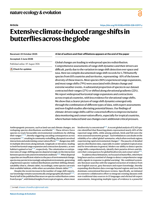 Extensive climate-induced range shifts in butterflies across the globe