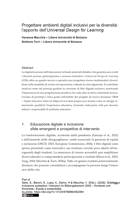Progettare ambienti digitali inclusivi per la diversità: L’apporto dell’Universal Design for Learning