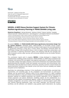 NEXSOL: A WEFE Nexus Decision Support System for Climate-Resilient Agroforestry Planning in TRANS-SAHARA Living Labs