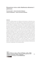 Educazione civica e alla cittadinanza attraverso il patrimonio