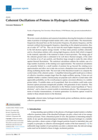 Coherent Oscillations of Protons in Hydrogen-Loaded Metals