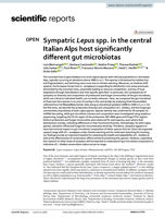 Sympatric Lepus spp. in the central Italian Alps host significantly different gut microbiotas