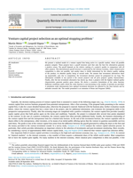 Venture capital project selection as an optimal stopping problem