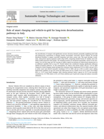 Role of smart charging and vehicle-to-grid for long-term decarbonization pathways in Italy