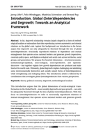 Introduction. Global (Inter)dependencies and Degrowth: Towards an Analytical Framework