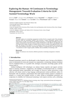 Exploring the Human–AI Continuum in Terminology Management: Towards Evaluation Criteria for LLM-Assisted Terminology Work