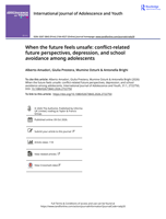 When the future feels unsafe: conflict-related future perspectives, depression, and school avoidance among adolescents